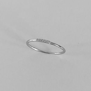 💎💎TOP SELLER💎💎Sterling Silver Tiny CZ Ring, Dainty Simple Ring, CZ Stone Jewelry